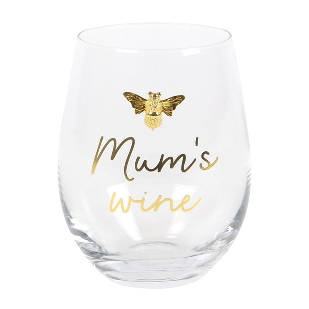 Mum's Wine Stemless Wine Glass - Simply MeltedMum's Wine Stemless Wine Glass