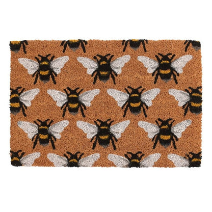 Natural Bee Print Doormat - Simply MeltedNatural Bee Print Doormat