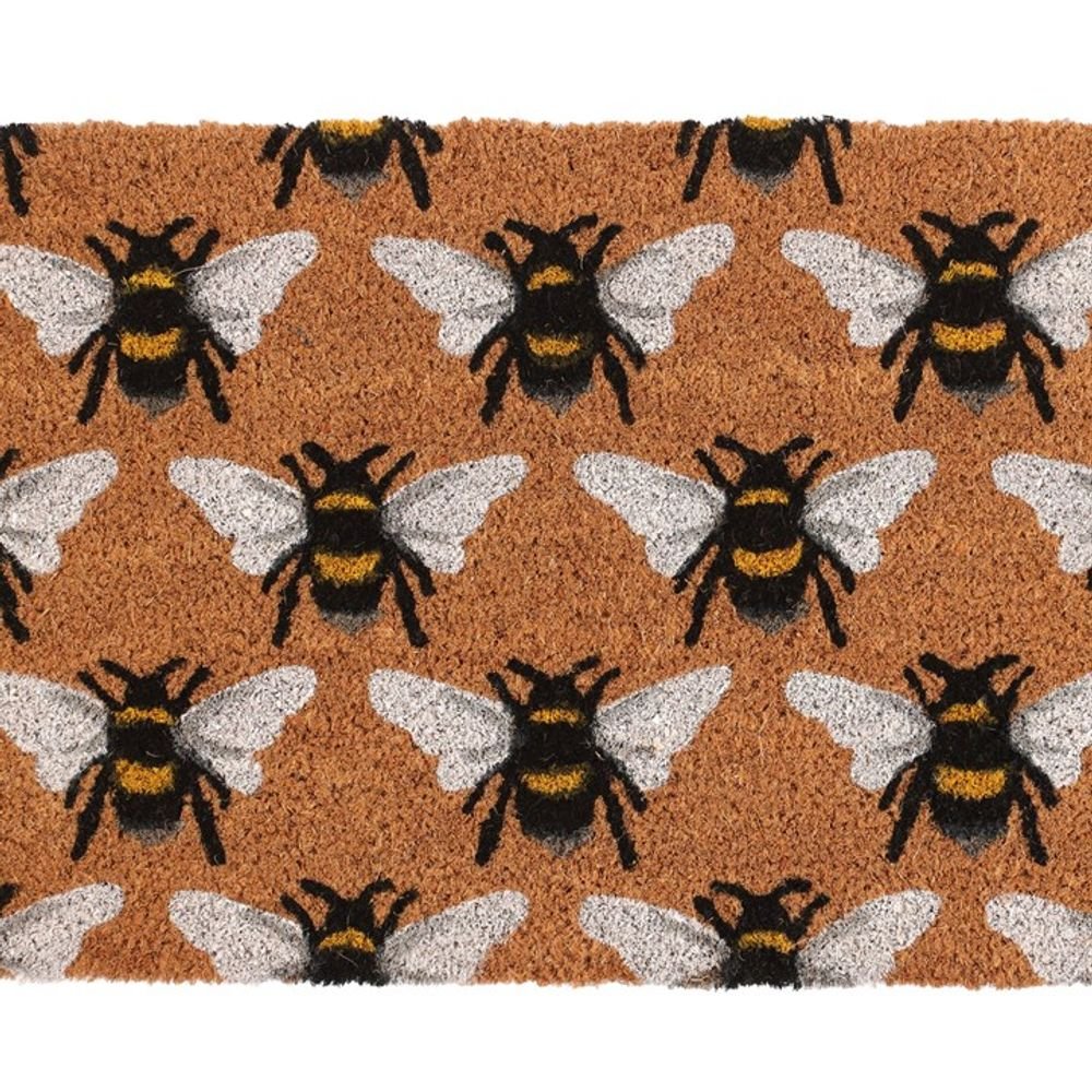 Natural Bee Print Doormat - Simply MeltedNatural Bee Print Doormat