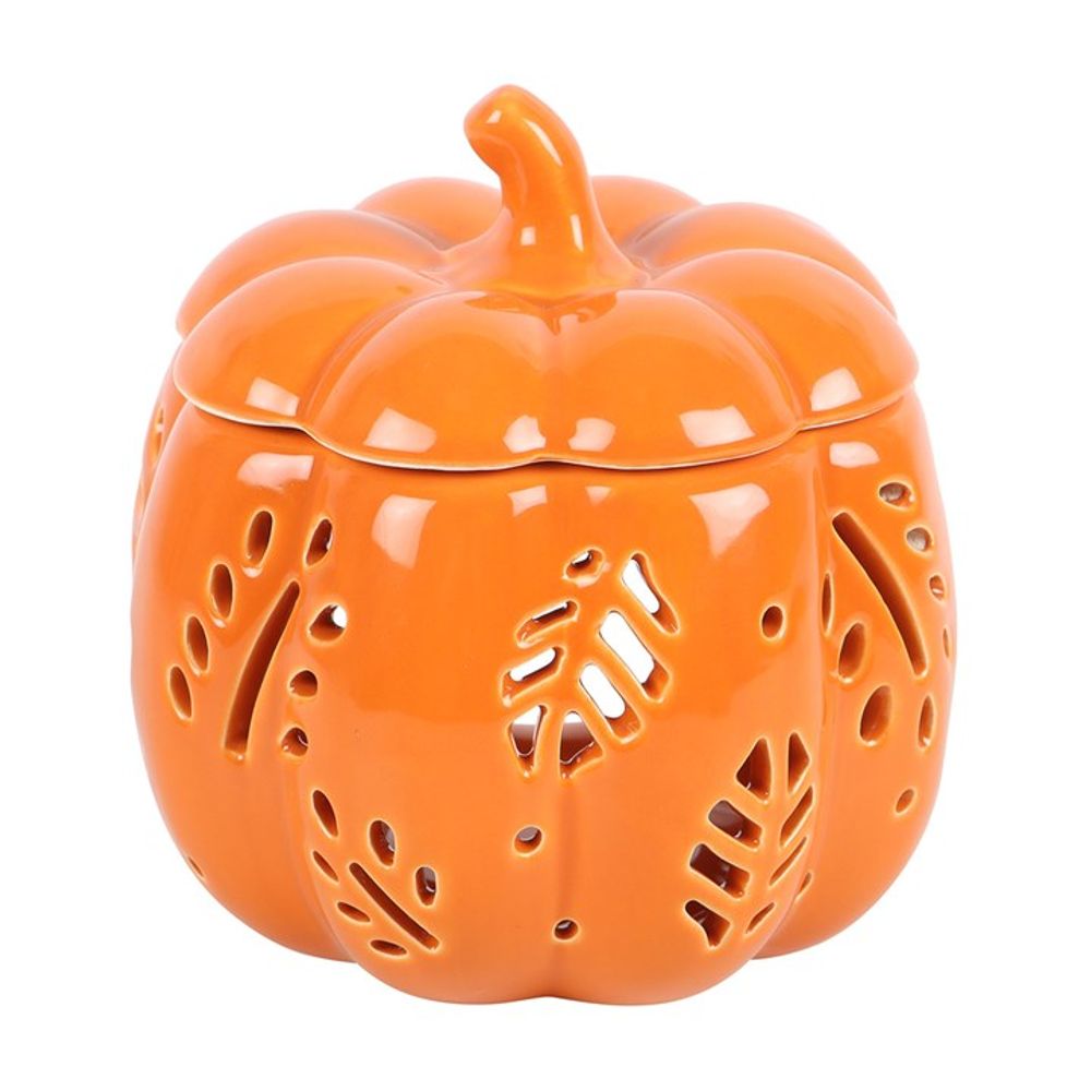 Orange Autumn Leaves Pumpkin Oil Burner - Simply MeltedOrange Autumn Leaves Pumpkin Oil Burner