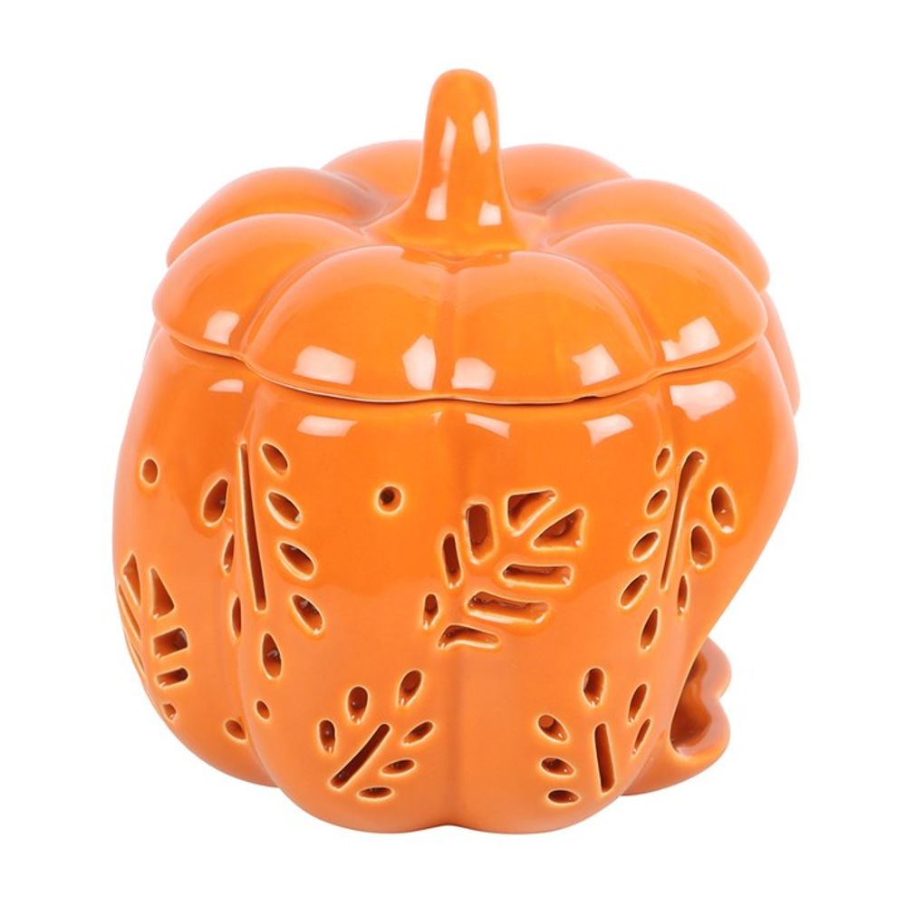 Orange Autumn Leaves Pumpkin Oil Burner - Simply MeltedOrange Autumn Leaves Pumpkin Oil Burner