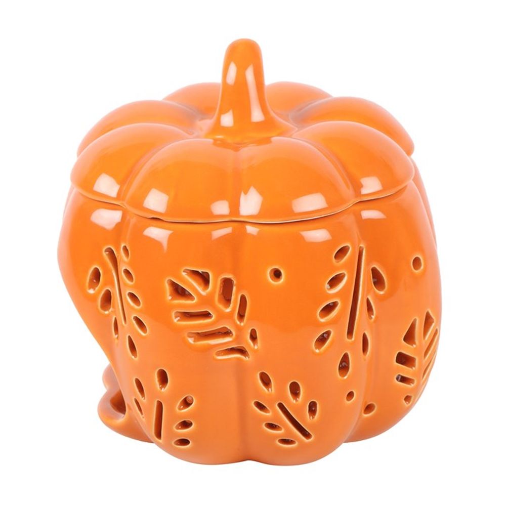 Orange Autumn Leaves Pumpkin Oil Burner - Simply MeltedOrange Autumn Leaves Pumpkin Oil Burner