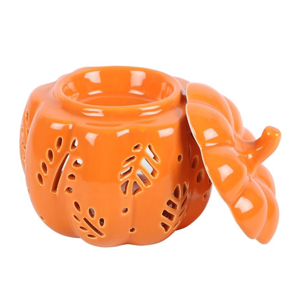 Orange Autumn Leaves Pumpkin Oil Burner - Simply MeltedOrange Autumn Leaves Pumpkin Oil Burner