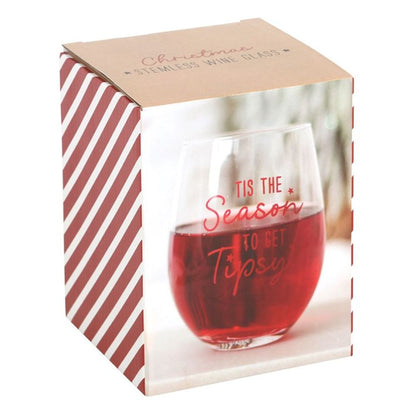 Season to Get Tipsy Stemless Glass - Simply MeltedSeason to Get Tipsy Stemless Glass