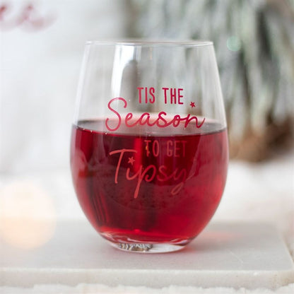 Season to Get Tipsy Stemless Glass - Simply MeltedSeason to Get Tipsy Stemless Glass