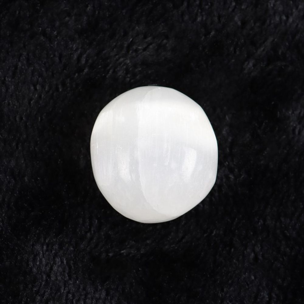 Selenite Crystal Tumblestone - Simply MeltedSelenite Crystal Tumblestone