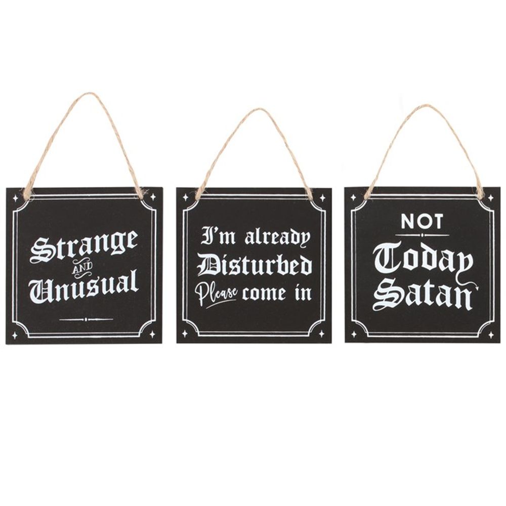 Set of 12 Gothic Mini Signs - Simply MeltedSet of 12 Gothic Mini Signs