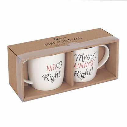 Set of 2 Mr & Mrs Mugs - Simply MeltedSet of 2 Mr & Mrs Mugs