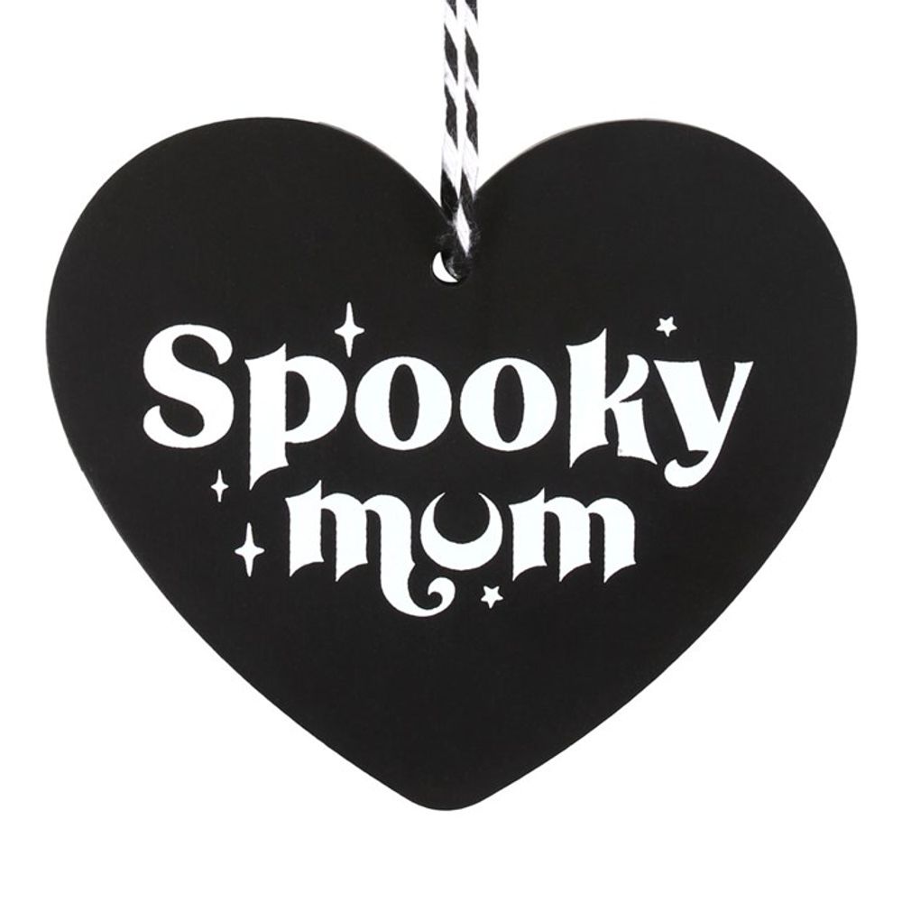 Spooky Mum Hanging Heart Sign - Simply MeltedSpooky Mum Hanging Heart Sign