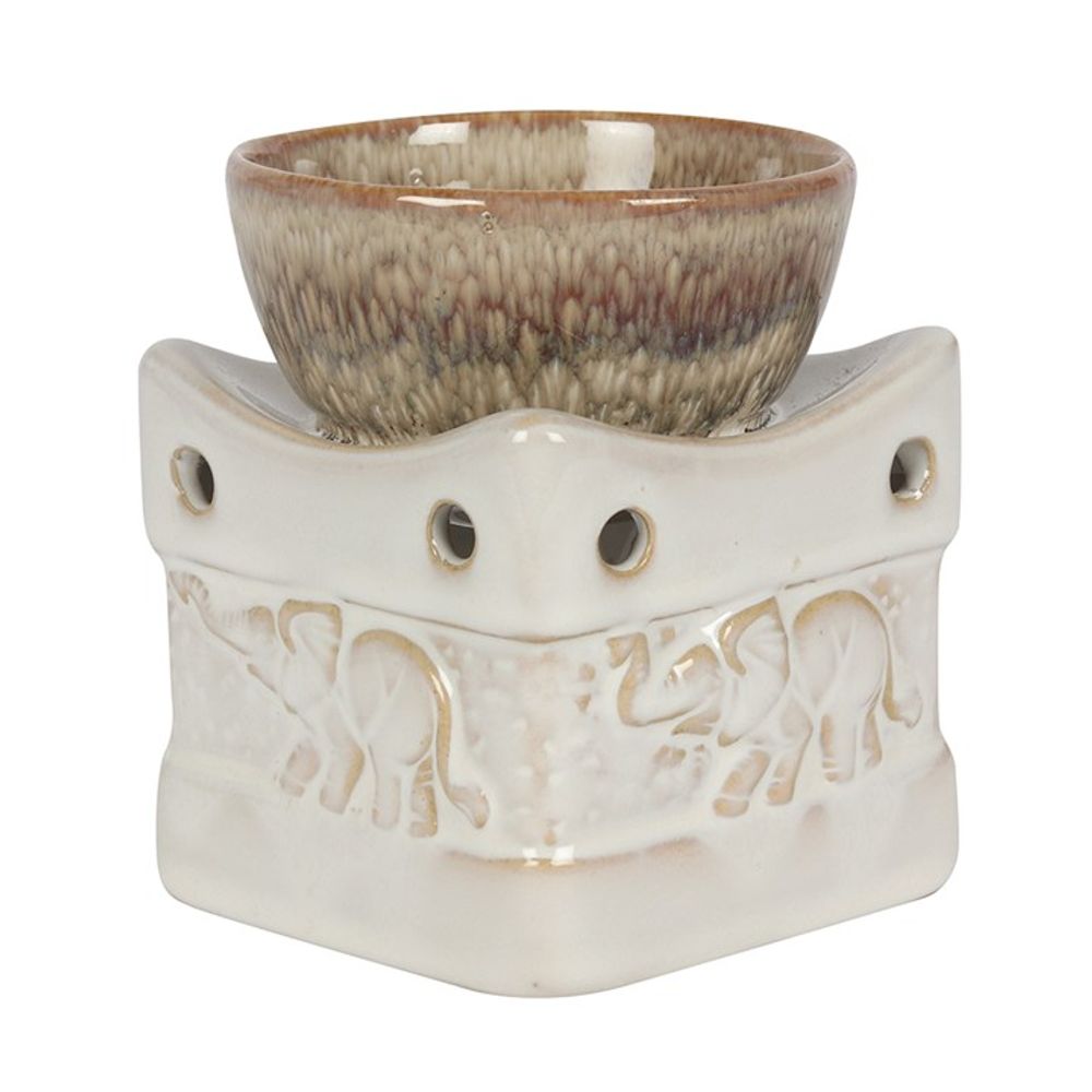 Two Tone Elephant Oil Burner - Simply MeltedTwo Tone Elephant Oil Burner