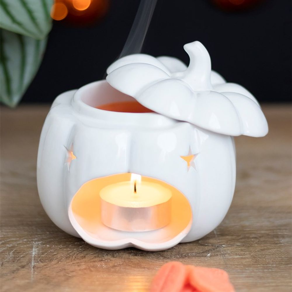 White Pumpkin Oil Burner - Simply MeltedWhite Pumpkin Oil Burner