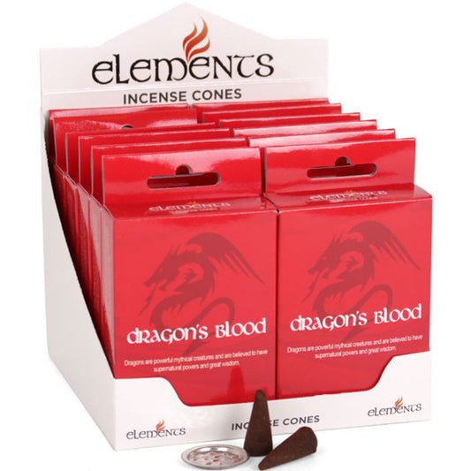 12 Packs of Elements Dragon's Blood Incense Cones - Simply Melted