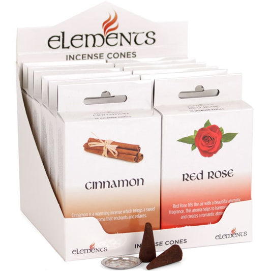 12 Packs of Elements Incense Cones Mixed Fragrances - Simply Melted