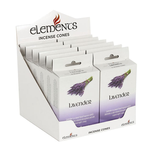 12 Packs of Elements Lavender Incense Cones - Simply Melted