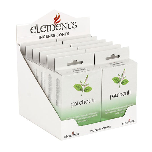 12 Packs of Elements Patchouli Incense Cones - Simply Melted