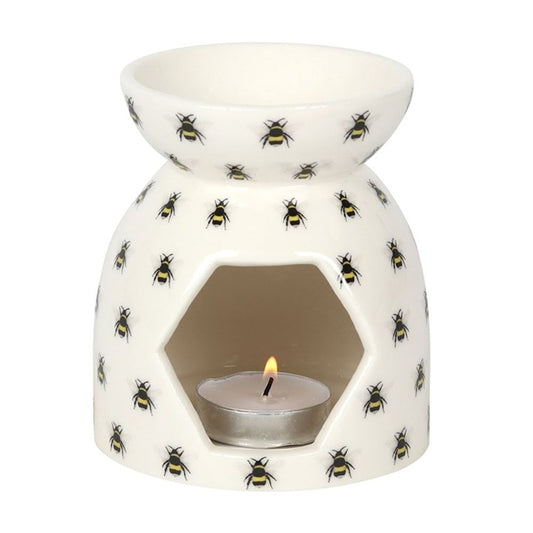 All Over Bee Print Oil Burner - Simply Melted