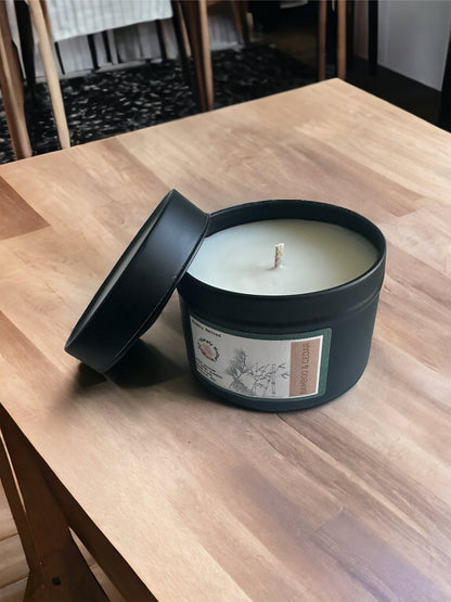 Bamboo & Cedar Candle in a Tin - Simply Melted