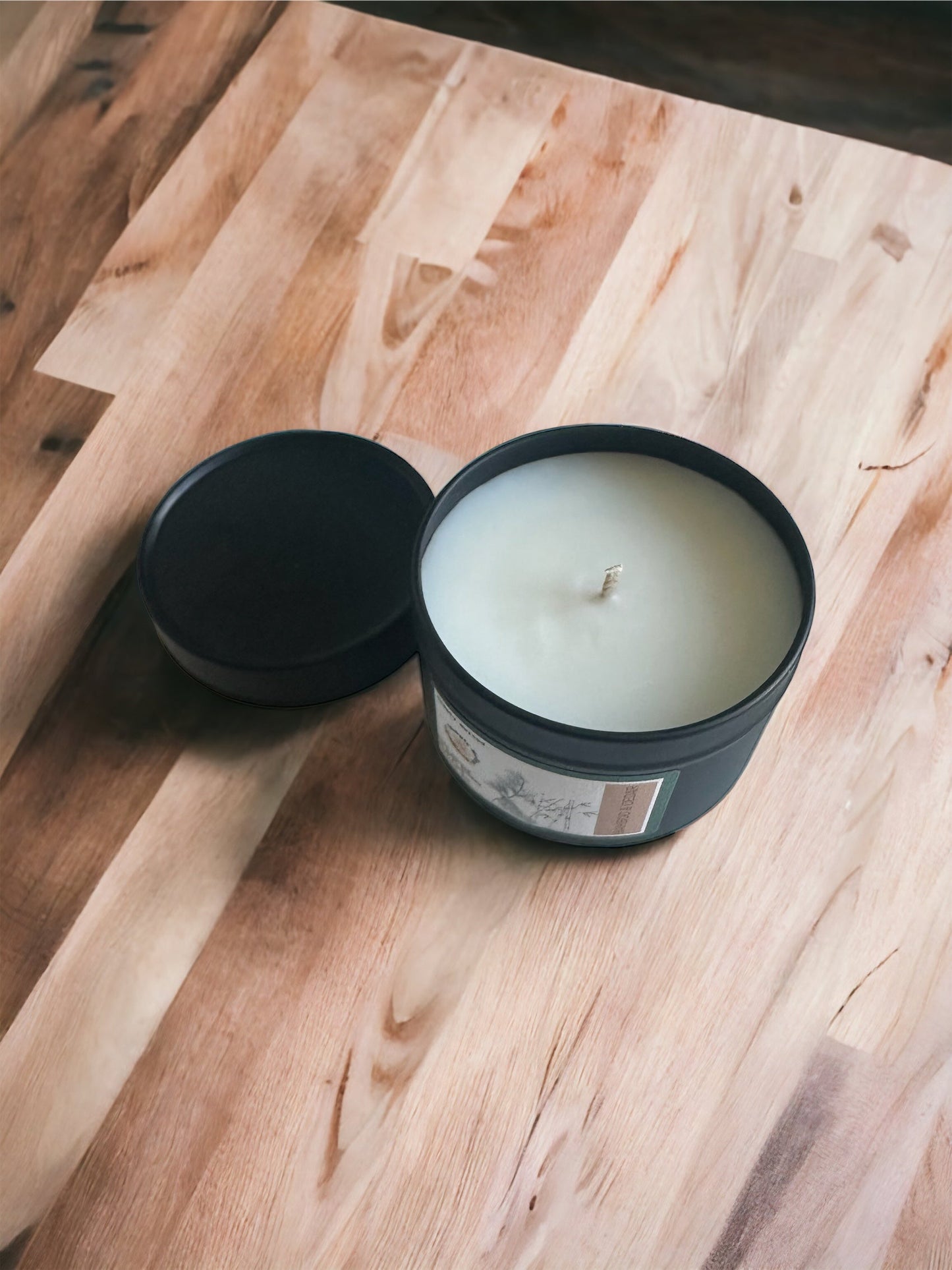 Bamboo & Cedar Candle in a Tin - Simply Melted