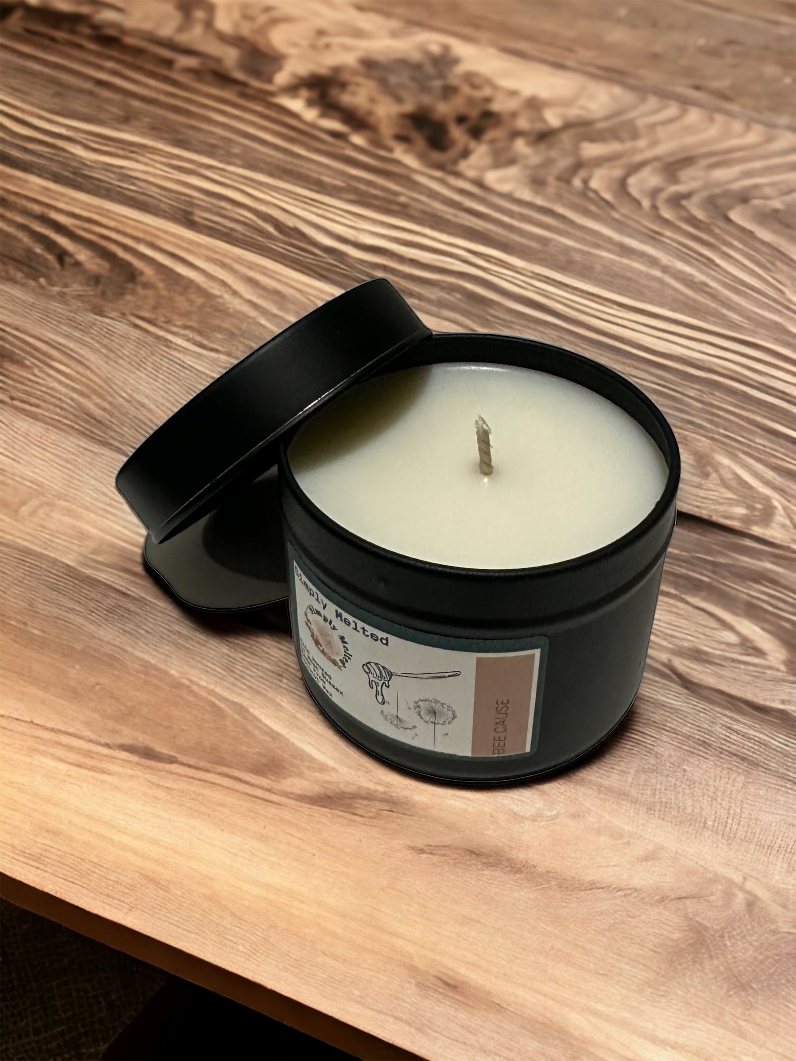 Bee Cause Candle in a Tin - Simply Melted