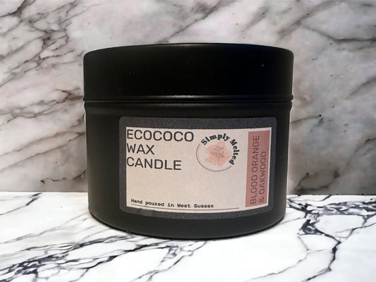 Blood Orange & Oakwood Tin Candle - Simply Melted