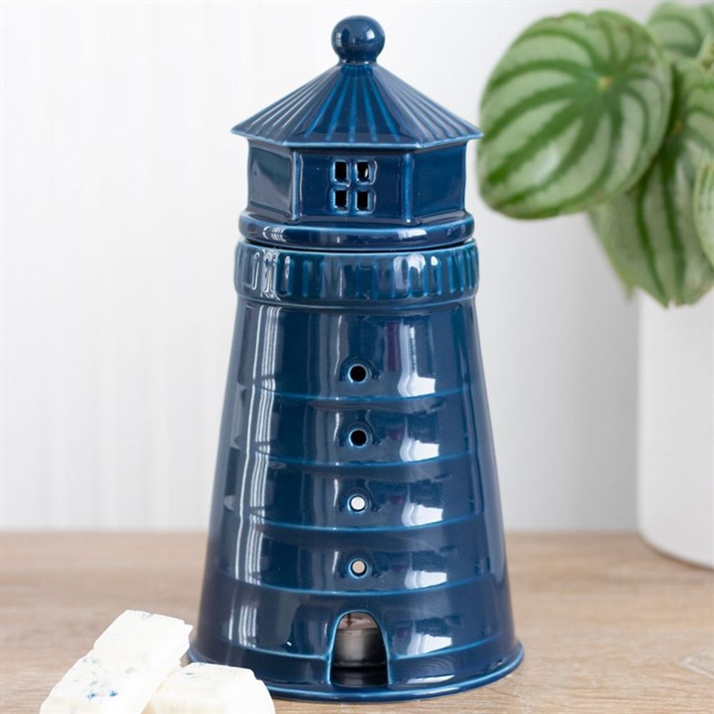 Blue Lighthouse Oil Burner - Simply Melted