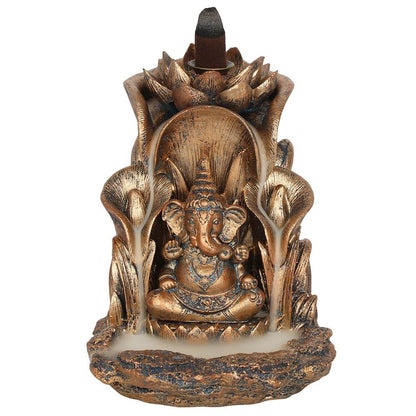 Bronze Ganesh Backflow Incense Burner - Simply Melted