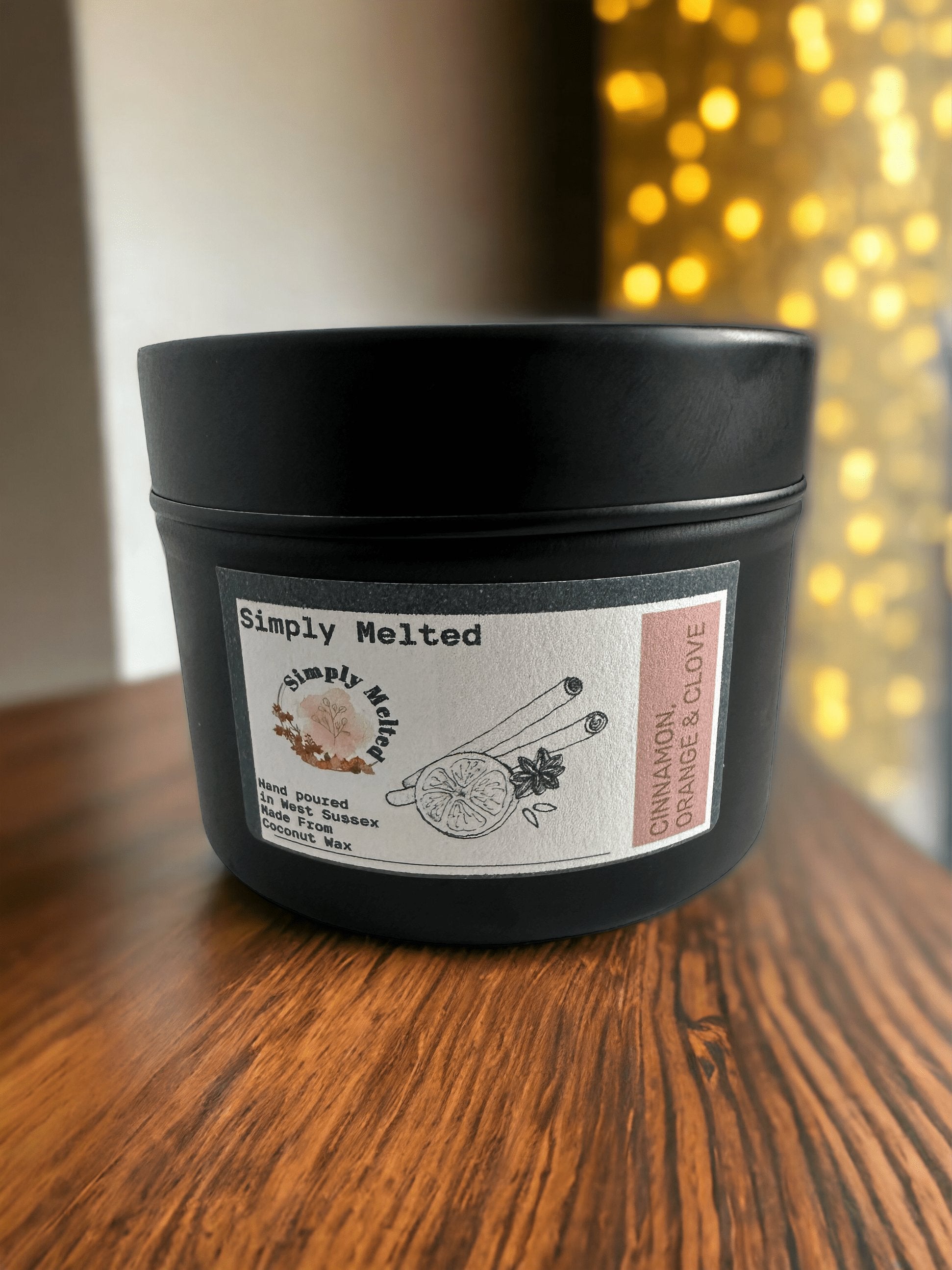 Cinnamon, Orange & Clove Tin Candle - Simply Melted