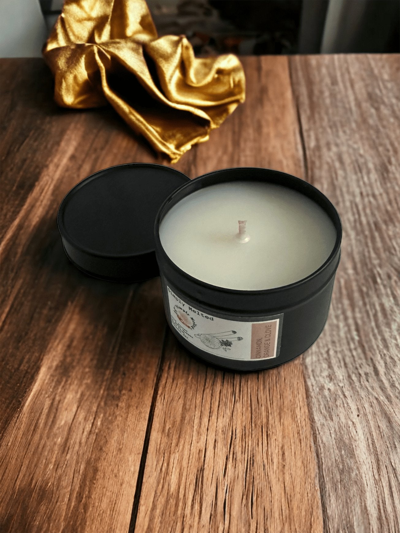 Cinnamon, Orange & Clove Tin Candle - Simply Melted