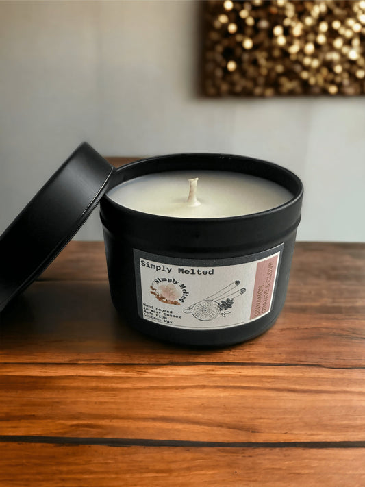 Cinnamon, Orange & Clove Tin Candle - Simply Melted