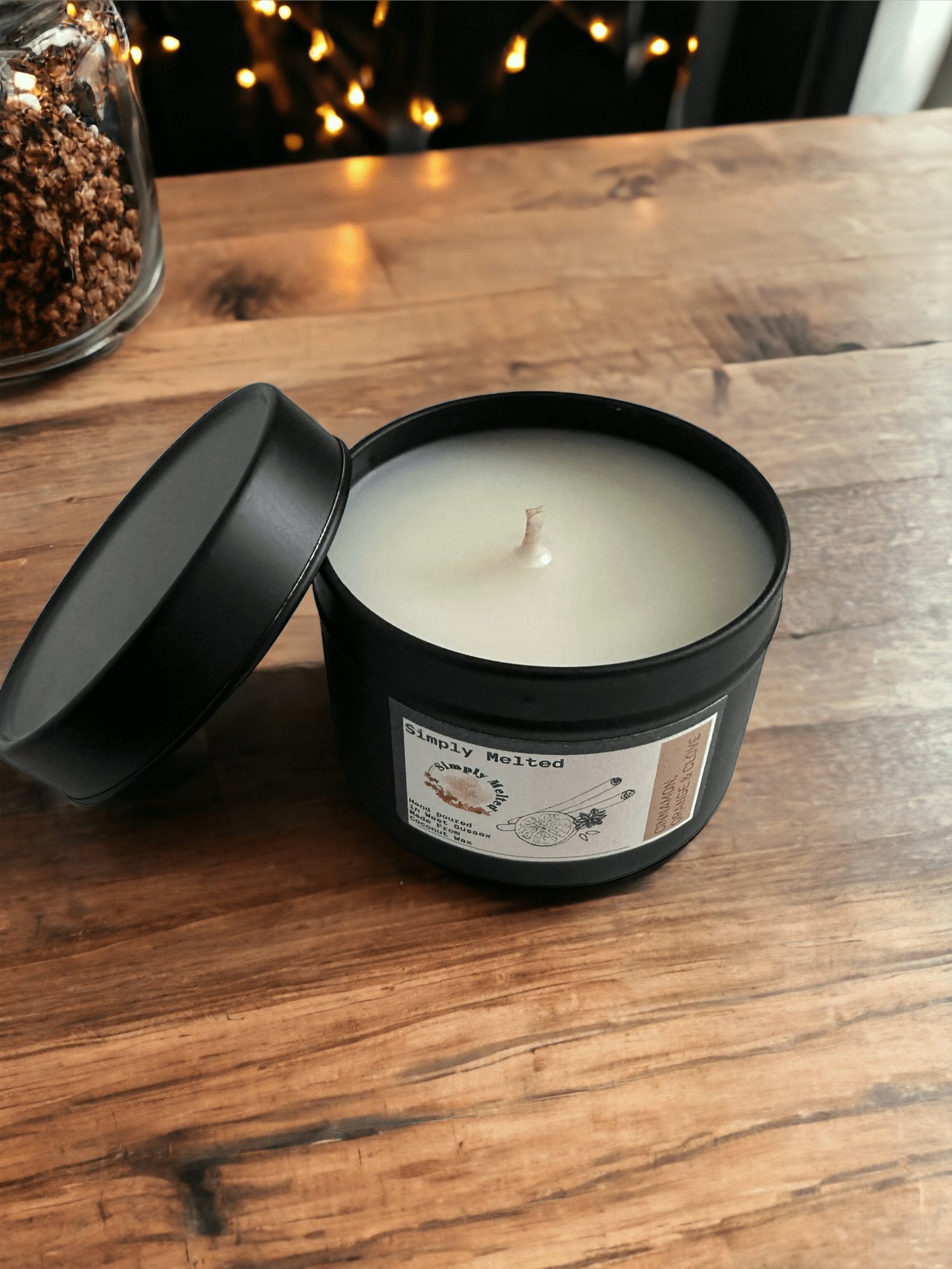 Cinnamon, Orange & Clove Tin Candle - Simply Melted