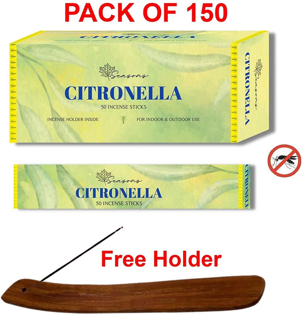 Citronella Incense Sticks For Outdoor and Home Insects Away, free incense holder - Simply Melted