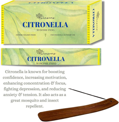 Citronella Incense Sticks For Outdoor and Home Insects Away, free incense holder - Simply Melted