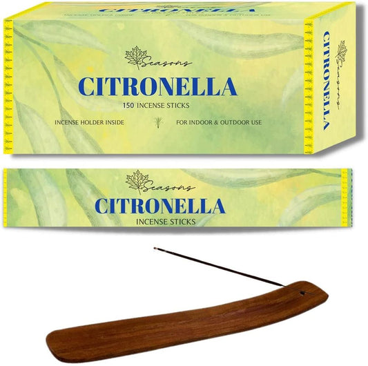 Citronella Incense Sticks For Outdoor and Home Insects Away, free incense holder - Simply Melted