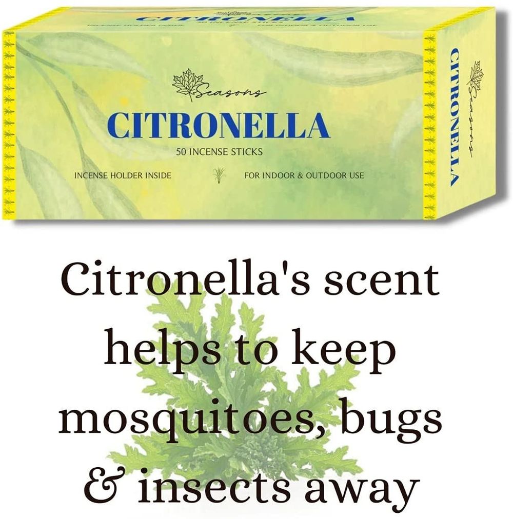 Citronella Incense Sticks For Outdoor and Home Insects Away, free incense holder - Simply Melted