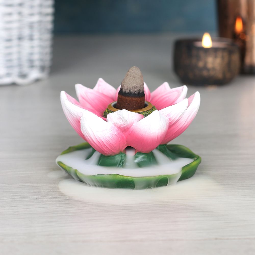 Coloured Lotus Backflow Incense Burner - Simply Melted