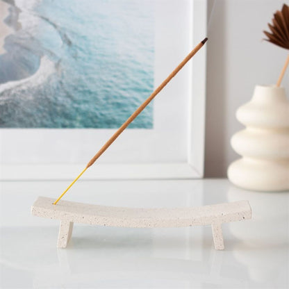 Cream Speckle Incense Ash Catcher - Simply Melted