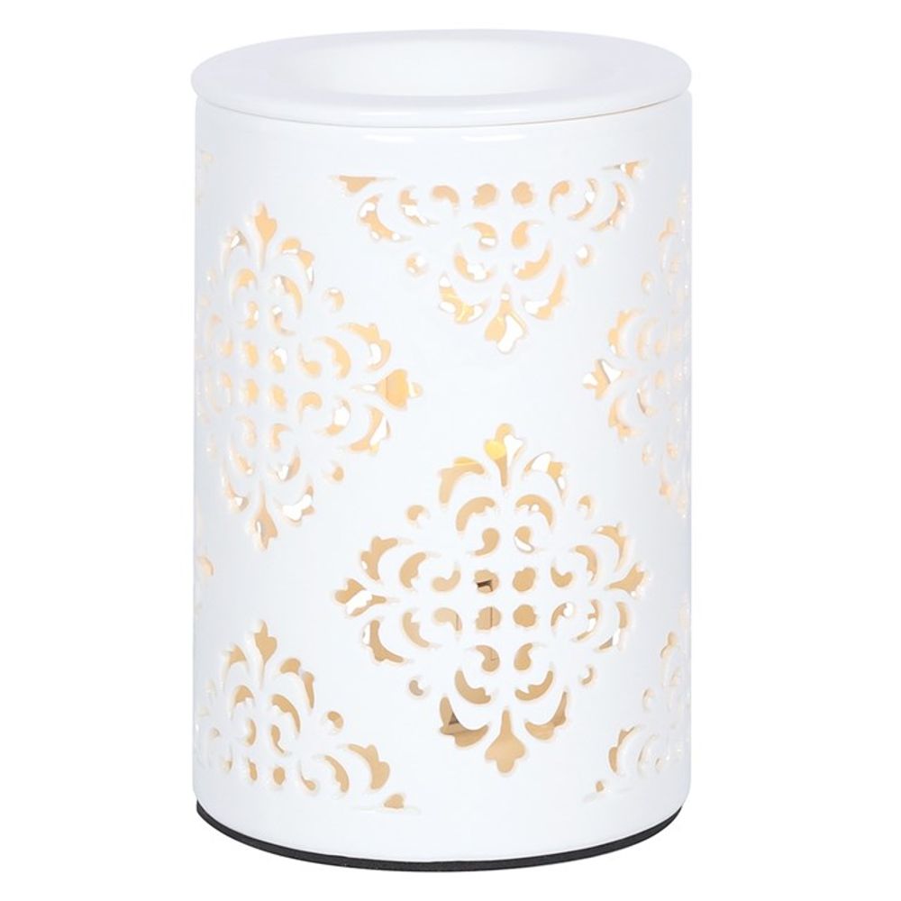 Damask Cut Out Electric Oil Burner - Simply Melted