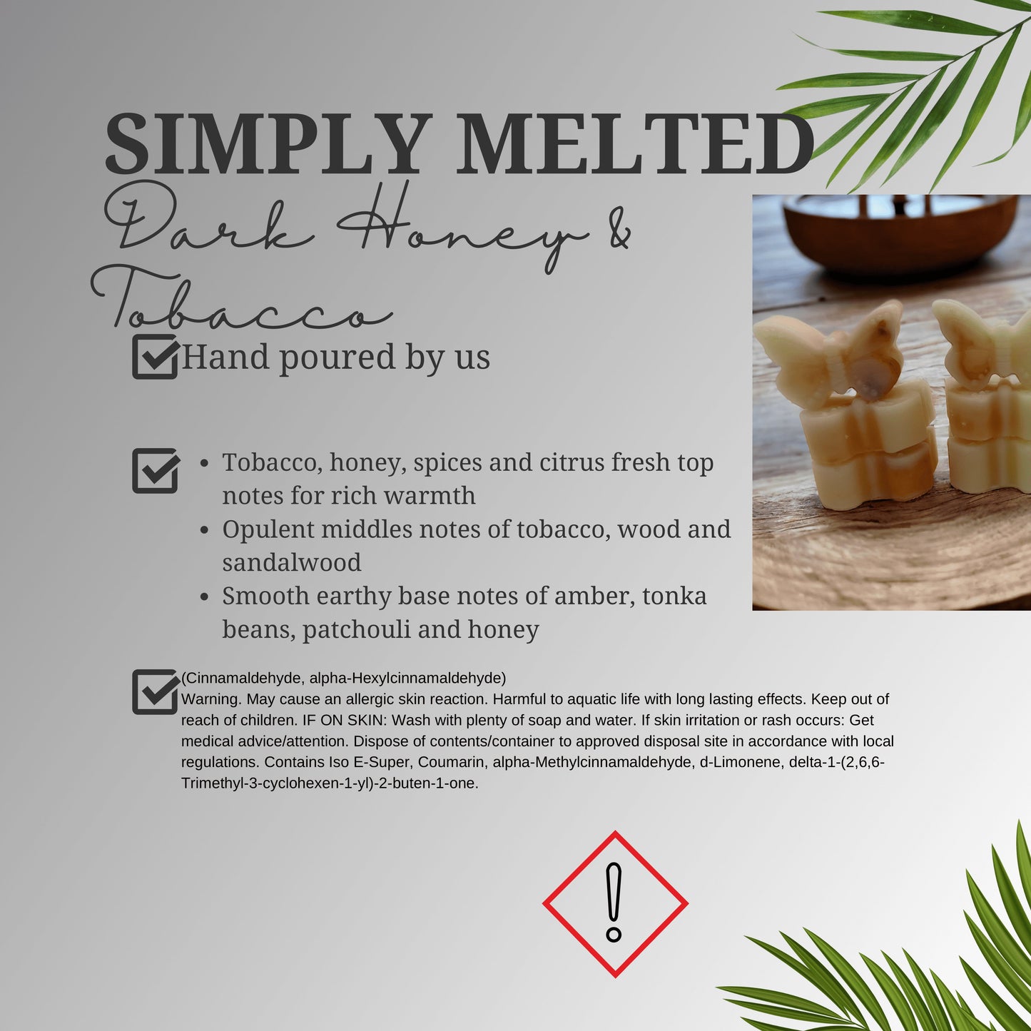 Dark Honey And Tobacco Wax Melts - Simply Melted