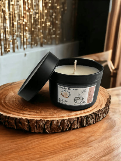 Dark Honey & Tobacco Tin Candle - Simply Melted