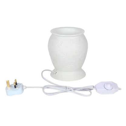 Dragonfly White Ceramic Electric Burner - Simply Melted