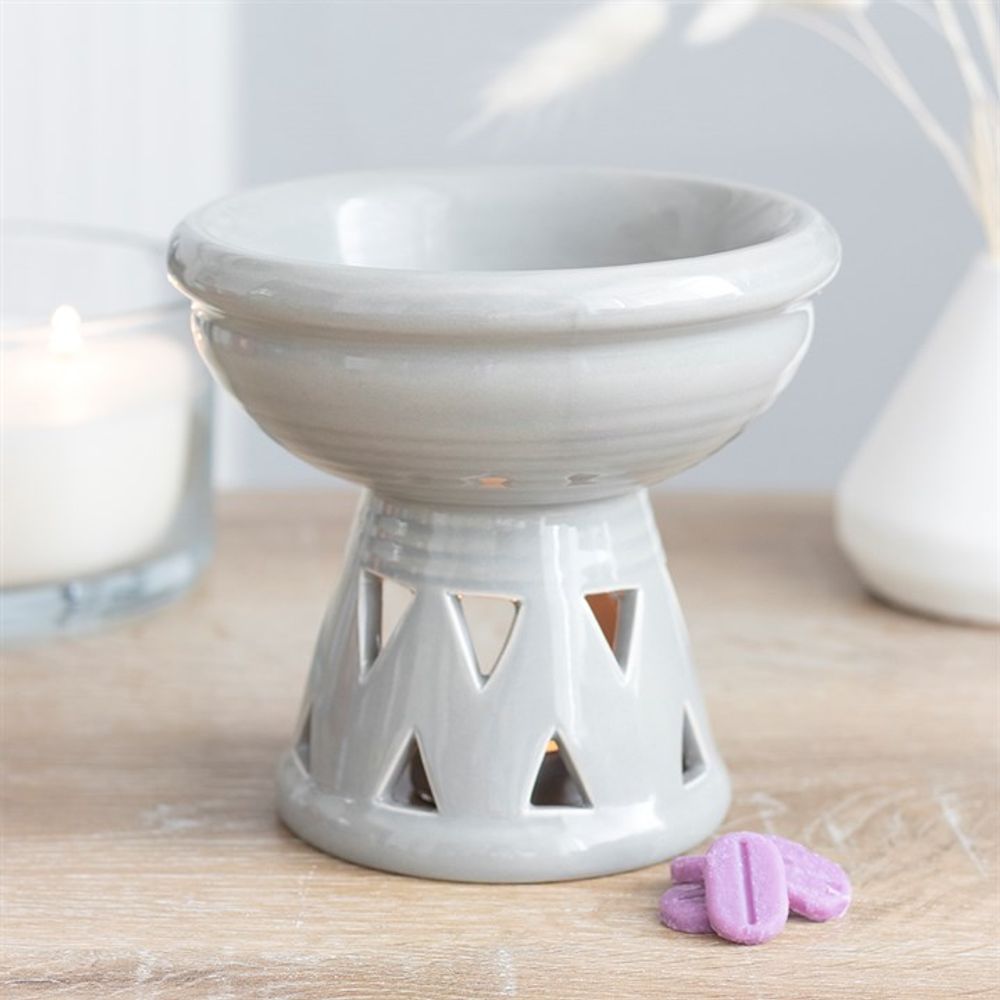 Grey Deep Bowl Oil Burner - Simply Melted