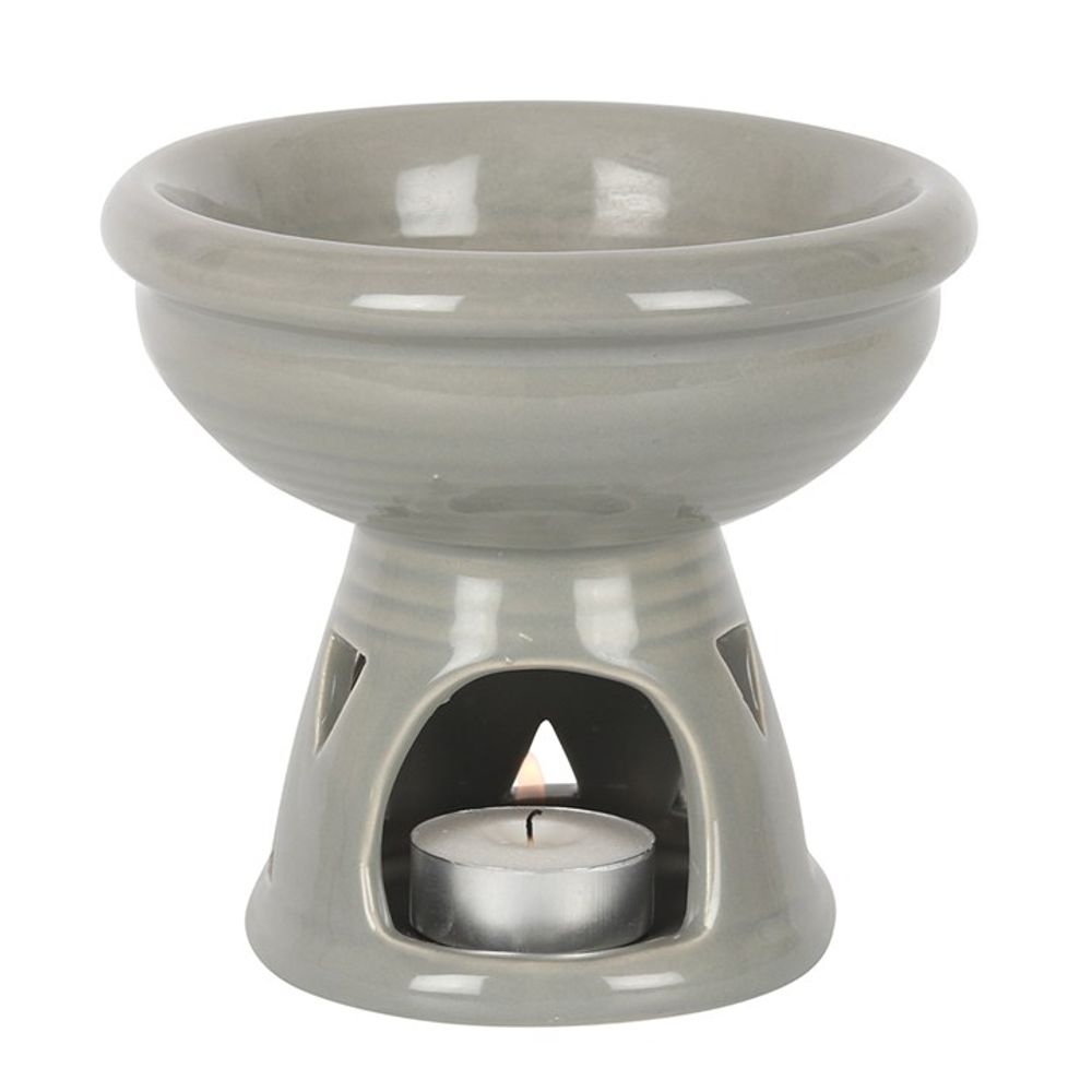 Grey Deep Bowl Oil Burner - Simply Melted