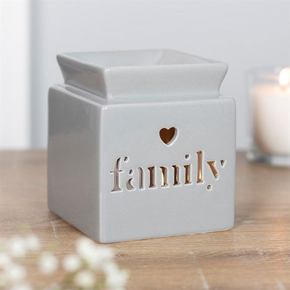 Grey Family Cut Out Oil Burner - Simply Melted