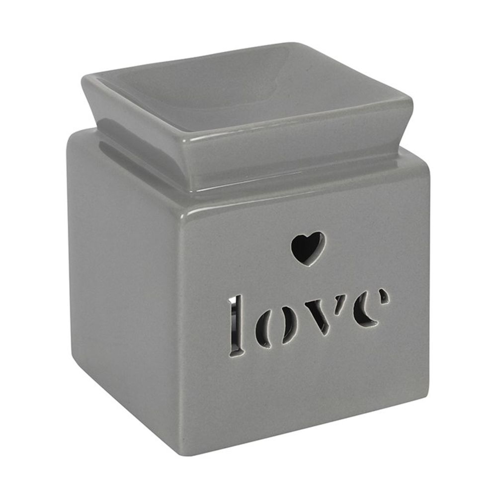 Grey Love Cut Out Oil Burner - Simply Melted