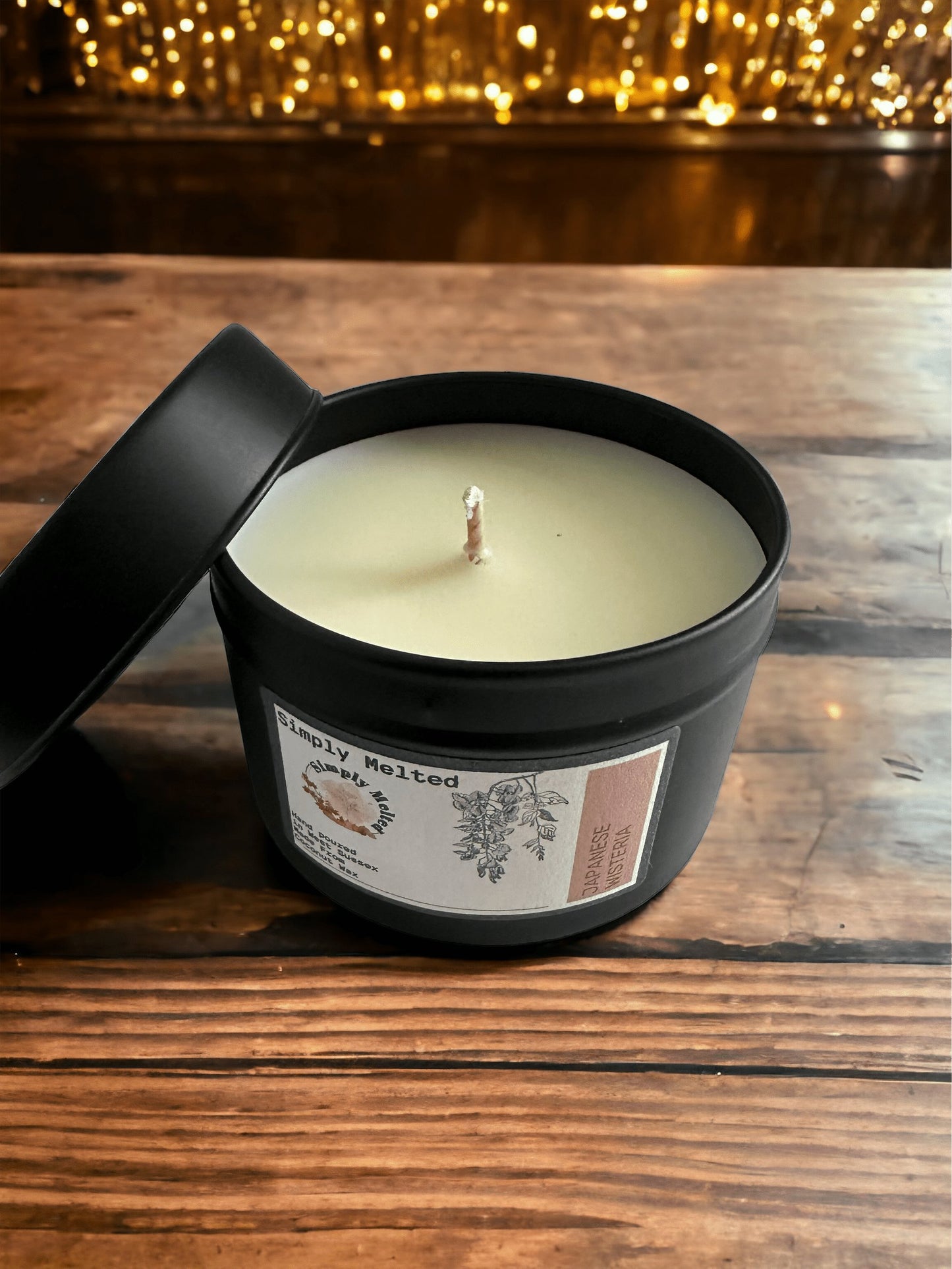 Japanese Wisteria Tin Candle - Simply Melted
