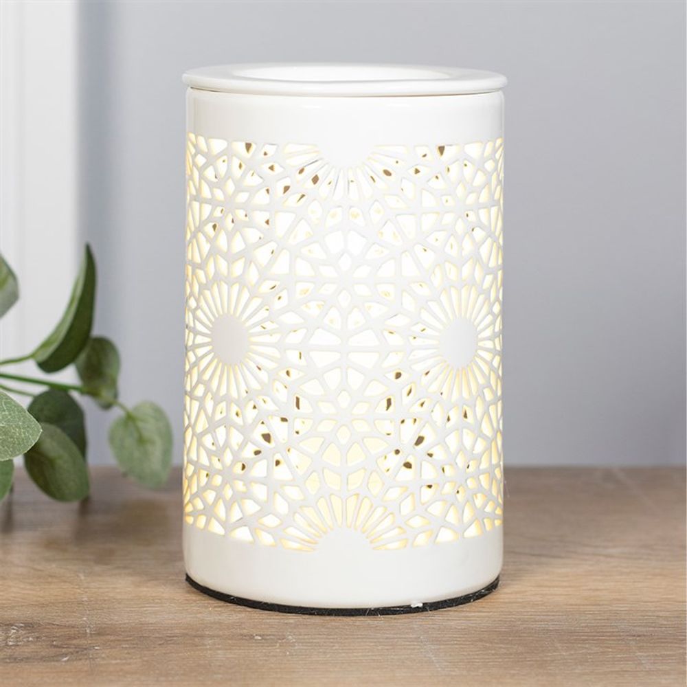 Lace Cut Out Electric Oil Burner - Simply Melted