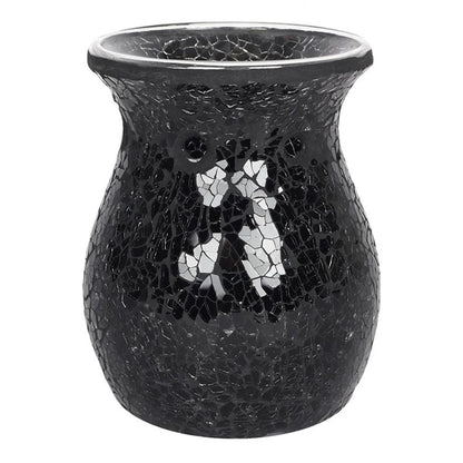 Large Black Crackle Oil Burner - Simply Melted