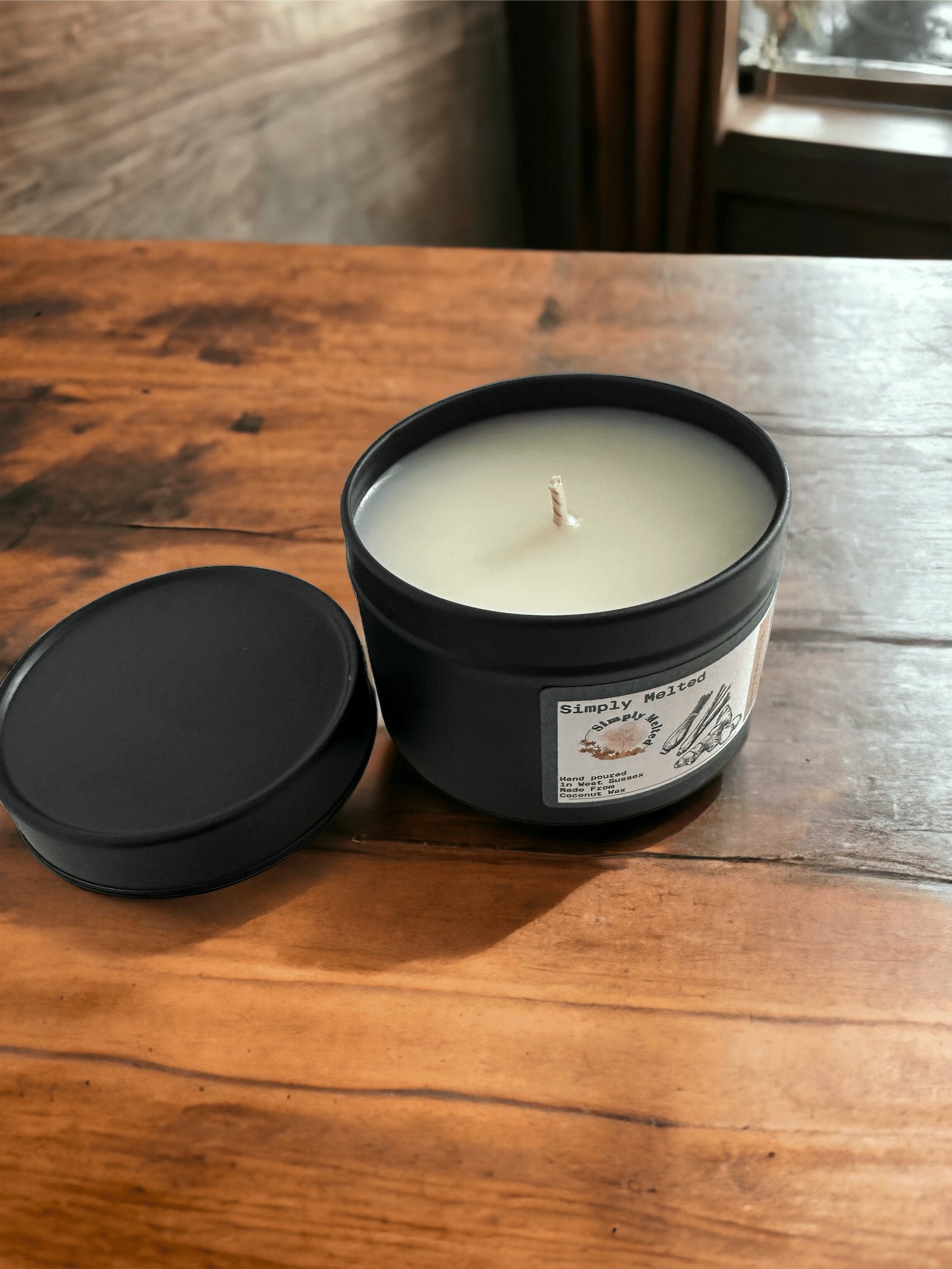 Lemongrass & Ginger Tin Candle - Simply Melted