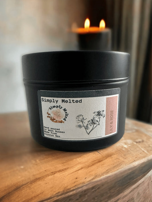 Lily & Rose Tin Candle - Simply Melted
