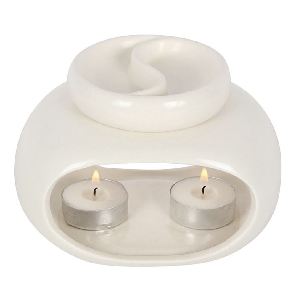 Off White Double Oil Burner - Simply Melted